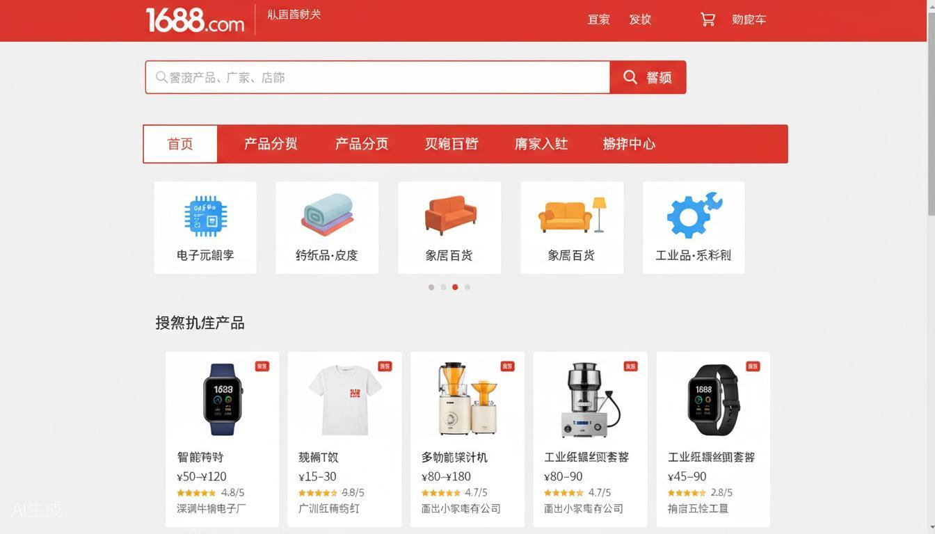 1688.com website homepage screenshot