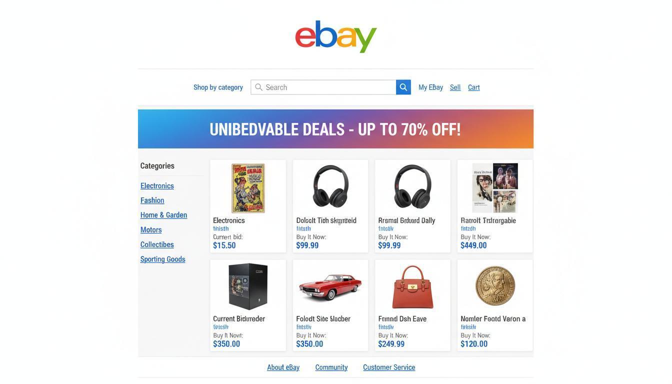 eBay website homepage screenshot